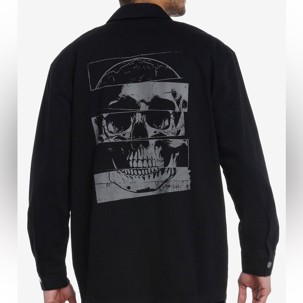 Social Collision Skull Panels Oversized Shackleton Hot‎ Topic